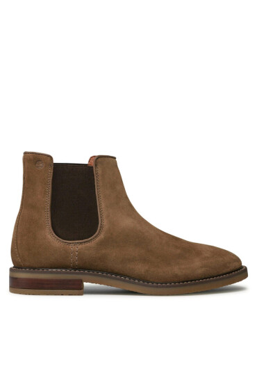 Clae Боти тип челси Clarks Jaxen Chelsea 261637867 Taupe Suede - Mera.bg