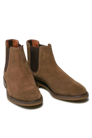 Clae Боти тип челси Clarks Jaxen Chelsea 261637867 Taupe Suede - Mera.bg