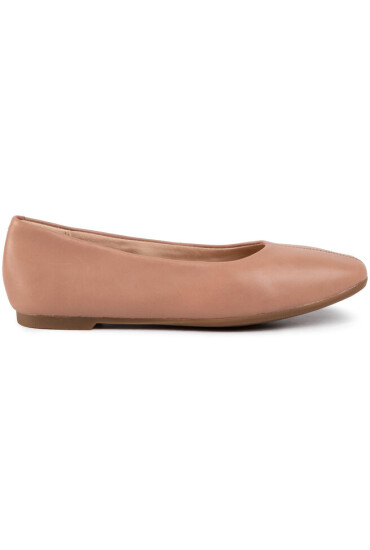 Clarks Балеринки Chia Violet 261465404 Praline Leather - Mera.bg