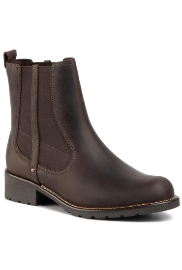 Clarks Боти тип челси Orinoco Hot 261465654 Dark Brown Nub - Mera.bg