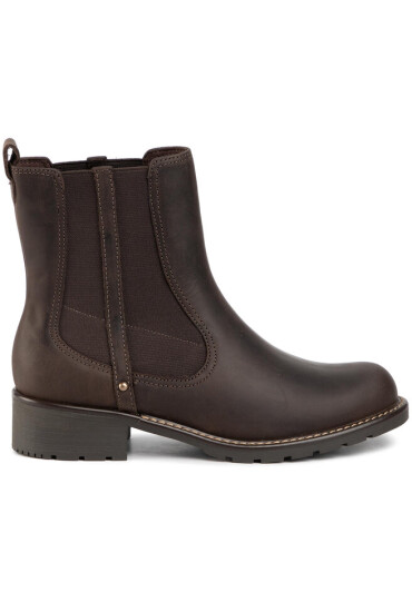Clarks Боти тип челси Orinoco Hot 261465654 Dark Brown Nub - Mera.bg