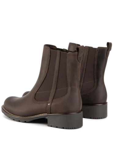 Clarks Боти тип челси Orinoco Hot 261465654 Dark Brown Nub - Mera.bg