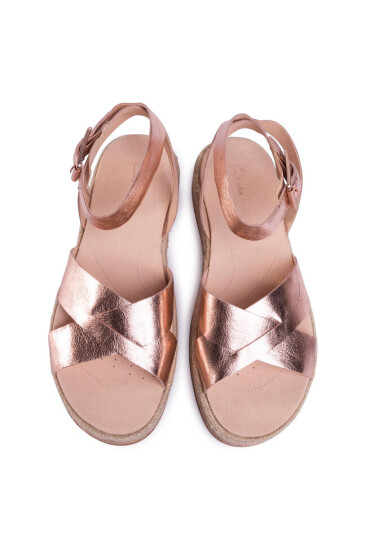 Clarks Еспадрили Botanic Poppy 261475224 Rose Gold Lea - Mera.bg