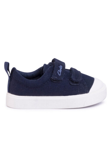 Clarks Кецове City Bright T 261490877 Navy Canvas - Mera.bg