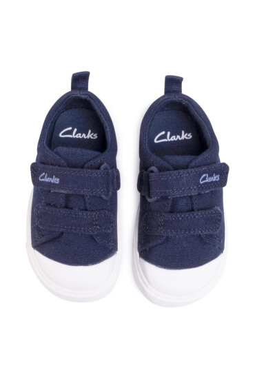 Clarks Кецове City Bright T 261490877 Navy Canvas - Mera.bg