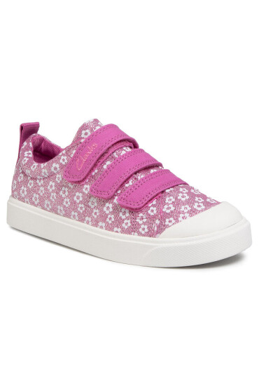 Clarks Кецове City Vibe K 261491186 Pink Floral - Mera.bg