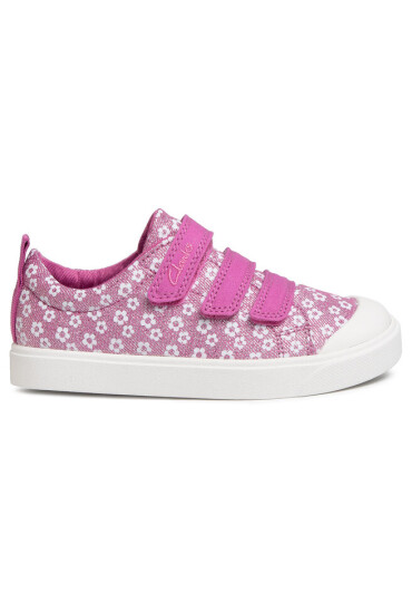 Clarks Кецове City Vibe K 261491186 Pink Floral - Mera.bg