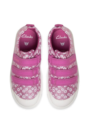 Clarks Кецове City Vibe K 261491186 Pink Floral - Mera.bg