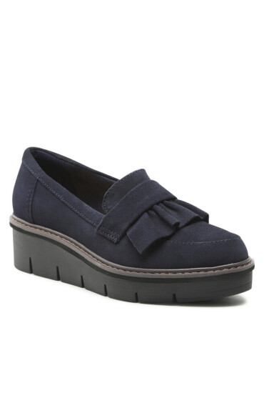 Clarks Обувки Airabell Slip 261633314 Navy Suede - Mera.bg