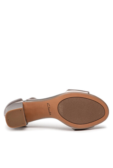 Clarks Сандали Deva Mae 261330324 Pewter Leather - Mera.bg