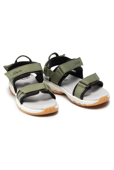 Clarks Сандали Expo Sea K 261575937 Khaki Synthetic - Mera.bg
