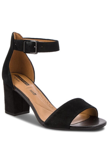 Clarks Сандали Deva Mae 261275684 Black Suede - Mera.bg