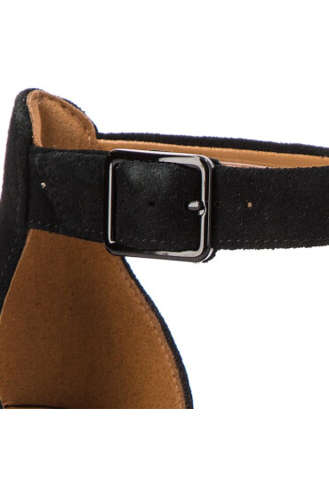 Clarks Сандали Deva Mae 261275684 Black Suede - Mera.bg
