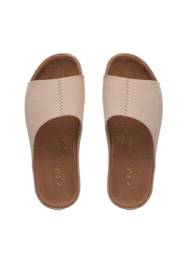 Clarks Чехли BrookleighFlow 26170413 Light Sand Sde - Mera.bg