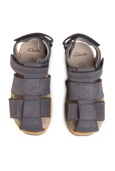 Clarks Сандали Frances Sun K 261506507 Grey Leather - Mera.bg