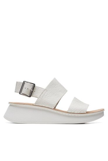 Clarks Сандали Velhill Strap Off White Lea - Mera.bg