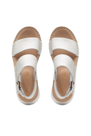 Clarks Сандали Velhill Strap Off White Lea - Mera.bg