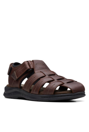 Clarks Сандали Walkford Fish 26171794 Brown Tumb - Mera.bg