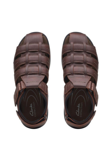 Clarks Сандали Walkford Fish 26171794 Brown Tumb - Mera.bg