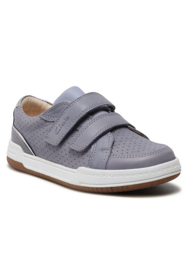 Clarks Сникърси Fawn Solo K 261589777 Light Blue Leather - Mera.bg