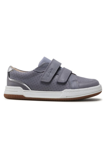 Clarks Сникърси Fawn Solo K 261589777 Light Blue Leather - Mera.bg