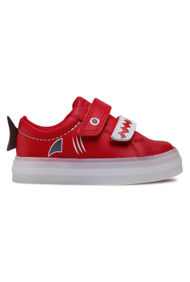 Clarks Сникърси Flarescalelo T 261580727 Red Leather - Mera.bg
