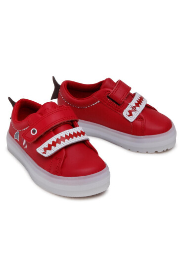 Clarks Сникърси Flarescalelo T 261580727 Red Leather - Mera.bg