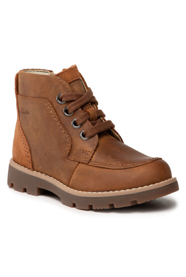 Clarks Зимни обувки Heath Lace T 261540917 Tan Leather - Mera.bg