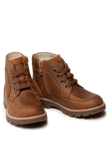 Clarks Зимни обувки Heath Lace T 261540917 Tan Leather - Mera.bg