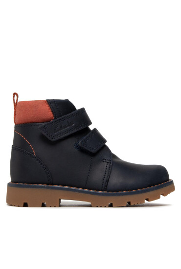 Clarks Зимни обувки Heath Strap K 261692687 Тъмносин - Mera.bg