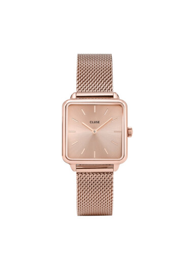 Cluse Часовник La Tétragone CW0101207009 Mesh Full Rose Gold Colou - Mera.bg