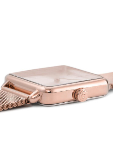 Cluse Часовник La Tétragone CW0101207009 Mesh Full Rose Gold Colou - Mera.bg