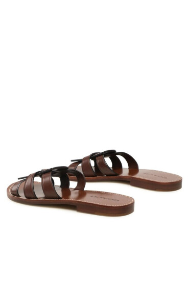 Coach Чехли Issa Leather Sandal CI222 Walnut - Mera.bg