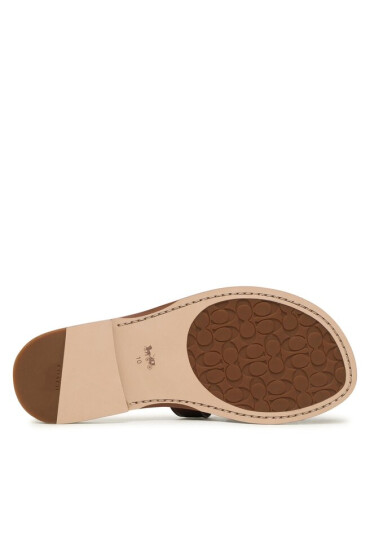 Coach Чехли Issa Leather Sandal CI222 Walnut - Mera.bg
