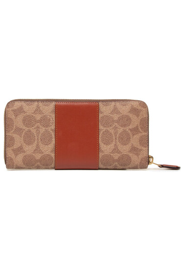 Coach Голям дамски портфейл Clrblk Ctd Cnv Slm A 73739 B4/Tan Rust - Mera.bg