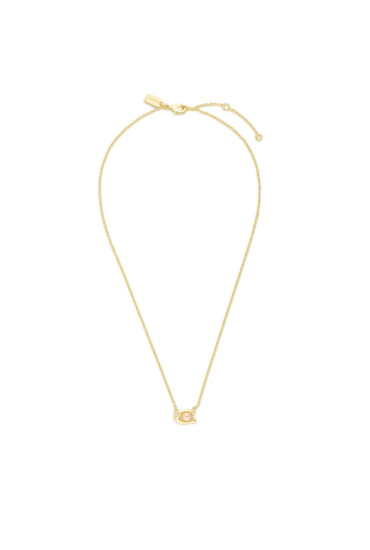 Coach Колие Pearl Signature C Pendant Necklace 37341916GLD651 Златист - Mera.bg