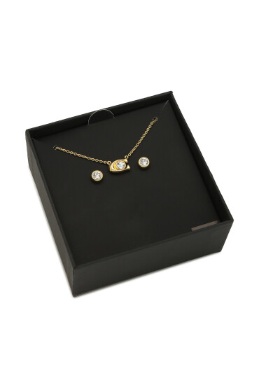 Coach Комплект колие и обеци Signature Necklace & Earring Set 37412845GLD110 Златист - Mera.bg