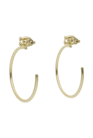 Coach Обици C Hoop Ear C9355 Златист - Mera.bg