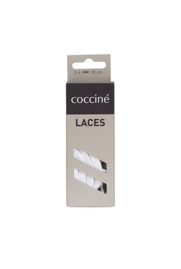 Coccine Връзки за обувки SZNUROWADŁA 90 cm P7 BAWEŁNIANE v.AZ Бял - Mera.bg