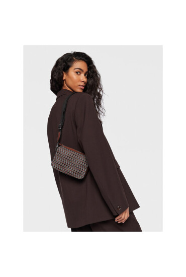 Coccinelle Дамска чанта MN8 Tebe Jacquard E5 MN8 55 I1 01 Кафяв - Mera.bg