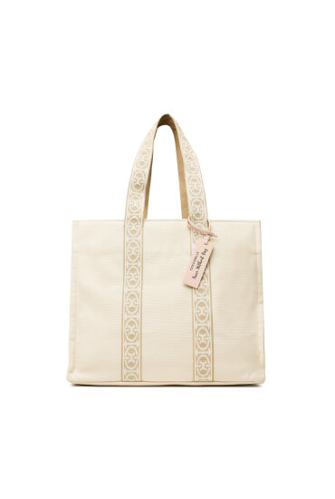 Coccinelle Дамска чанта NHL Never Without Bag Ribbon E1 NHL 18 01 01 Бежов - Mera.bg