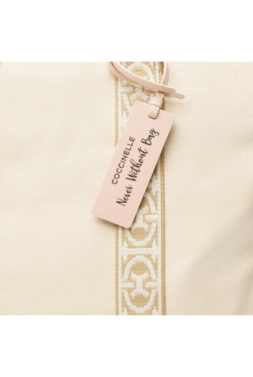 Coccinelle Дамска чанта NHL Never Without Bag Ribbon E1 NHL 18 01 01 Бежов - Mera.bg