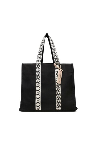 Coccinelle Дамска чанта NHL Never Without Bag Ribbon E1 NHL 18 01 01 Noir 001 - Mera.bg