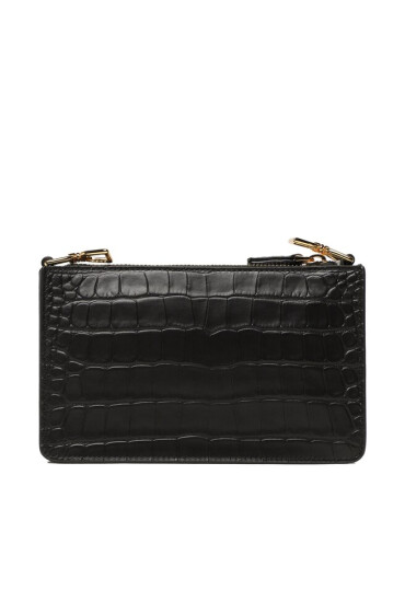 Coccinelle Дамска чанта NTI Arya Croco Soft E5 NTI 55 01 01 Noir 001 - Mera.bg