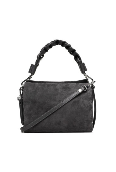 Coccinelle Дамска чанта P6P Boheme Suede Bimaterial E1 P6P 58 01 01 Grai Ardesia/Ardesia Y66 - Mera.bg