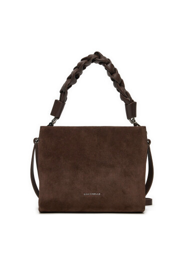 Coccinelle Дамска чанта P6P Boheme Suede Bimaterial E1 P6P 58 01 01 Кафяв - Mera.bg