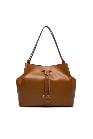Coccinelle Дамска чанта Q9A roundab.Eco Cow E1 Q9A 11 01 01 Кафяв - Mera.bg
