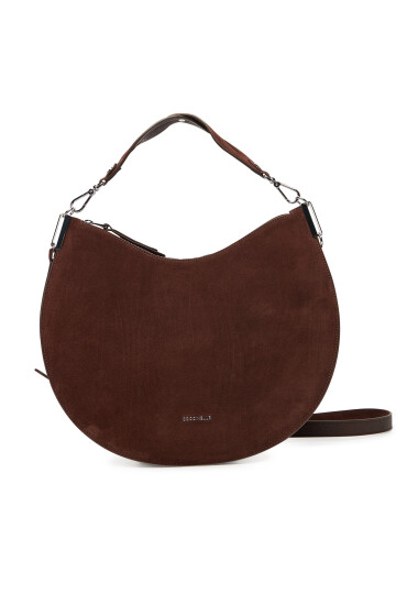 Coccinelle Дамска чанта QKG sunup Suede E1 QKG 13 01 01 Кафяв - Mera.bg