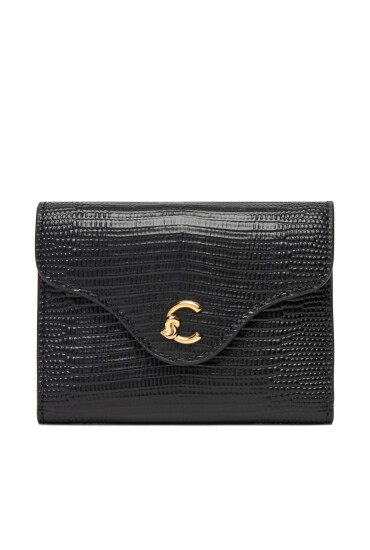 Coccinelle Портфейл TBN C-ME Lizard E2 TBN 11 F0 01 Черен - Mera.bg