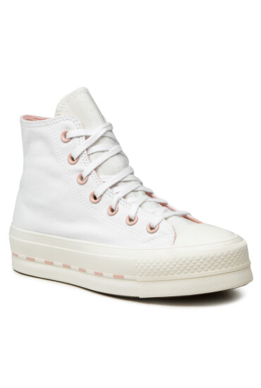 Converse Кецове Ctas Lift Hi 572709C White/Egret/Pink Clay - Mera.bg